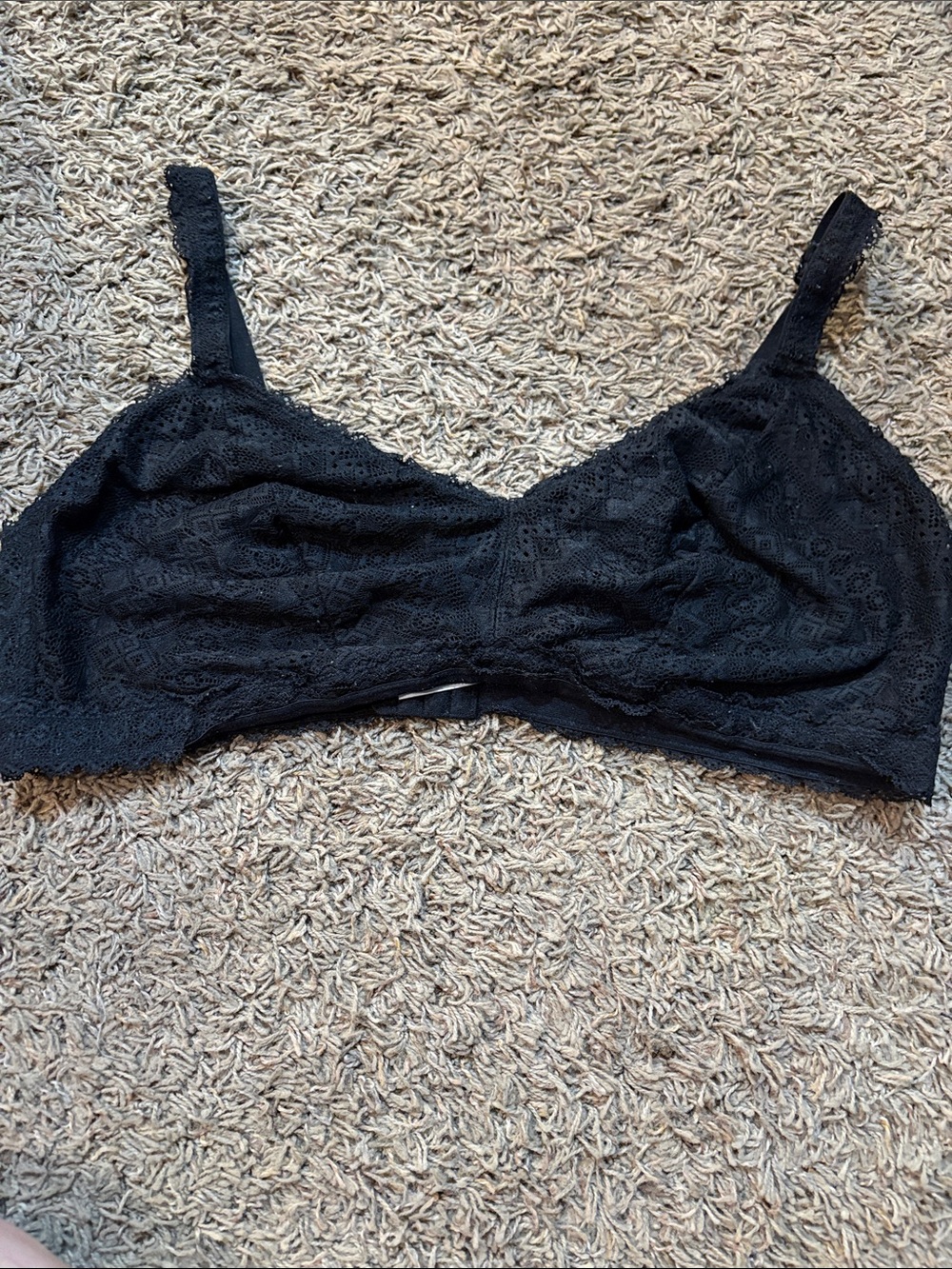 Auden Black Lace Wireless Bralette